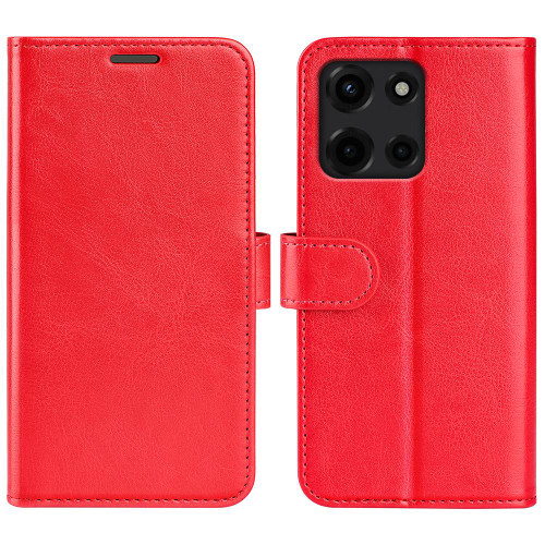 Moto G 2025 R64 Texture Horizontal Flip Leather Phone Case - Red